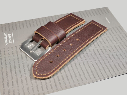 Handcrafted Panerai strap with deployment clasp IMAGE