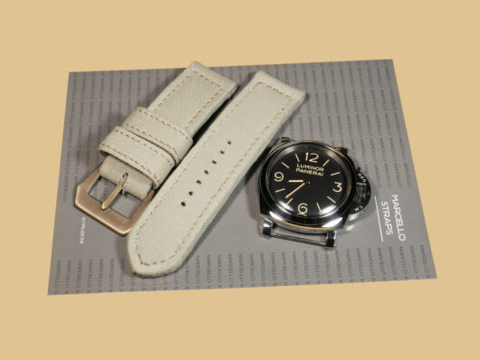 Canvas strap for luxury Panerai watch IMAGE