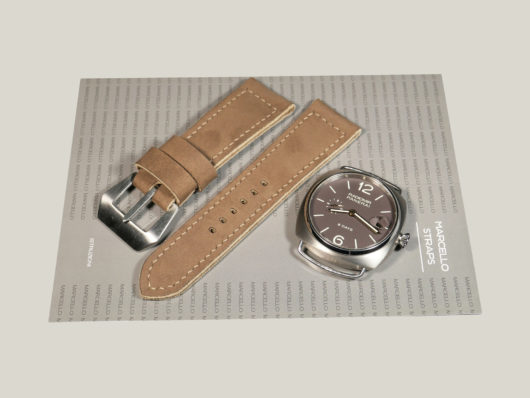 Nougat Brown Radiomir Leather Strap Handmade PAM00346 IMAGE