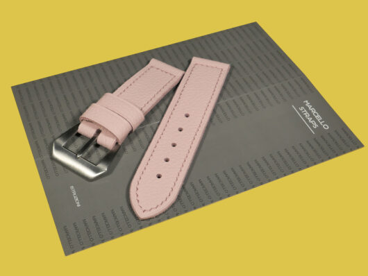 Pink leather Panerai strap with exquisite design IMAGE