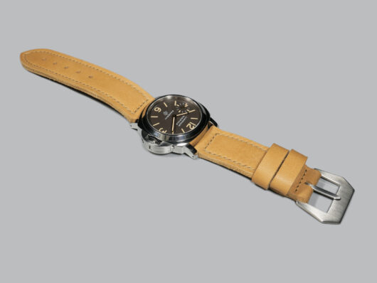 Elegant tan leather strap for Panerai IMAGE