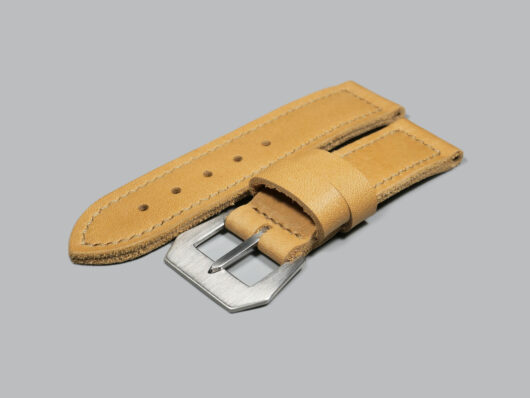 Tan leather wristband for Panerai watch IMAGE