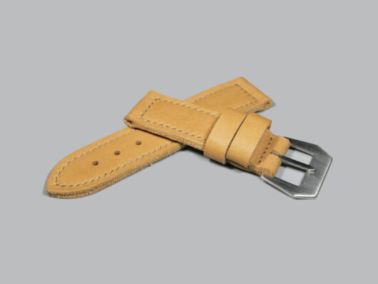 Tan Panerai watch strap close-up IMAGE