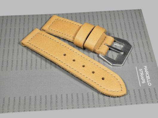 Tan leather strap designed for Panerai IMAGE