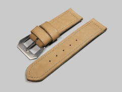 Soft Tan Panerai Strap with Elegant Stitching from Marcellostraps.com