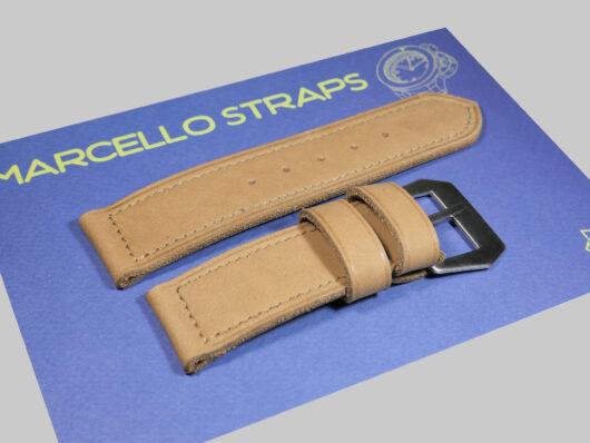 Luxurious Soft Tan Panerai Watch Band from Marcellostraps.com