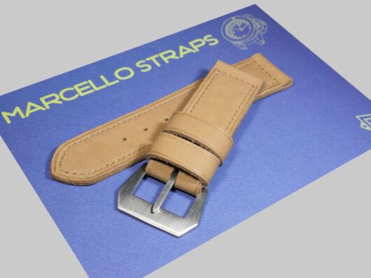 Handcrafted Soft Tan Panerai Strap from Marcellostraps.com