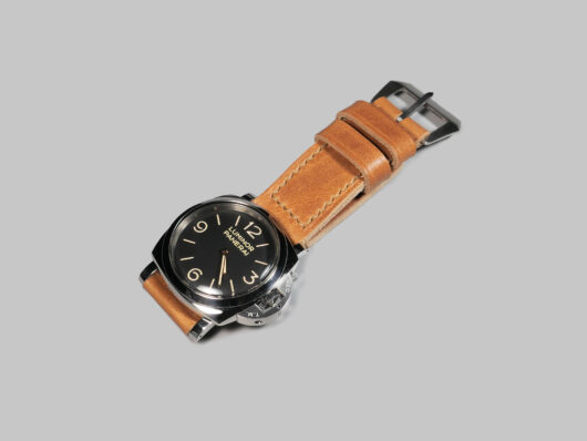 Genuine Panerai leather wristband 26mm tan IMAGE