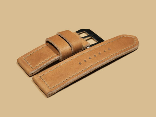 Premium Tan Leather Aftermarket Panerai Strap Image