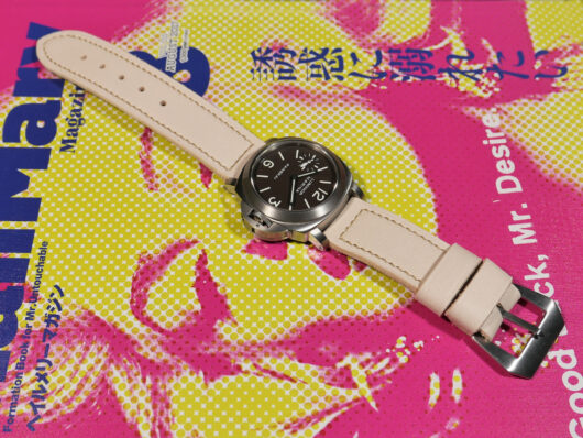 Panerai Luminor with white strap IMAGE