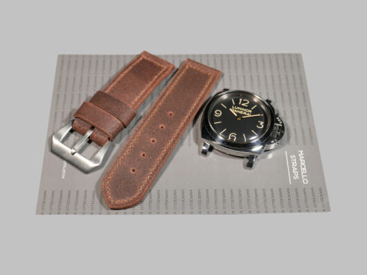 Red Leather Panerai Watch Band IMAGE