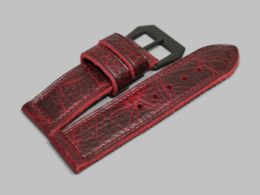 Red Panerai Strap with Black Buckle IMAGE