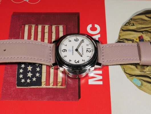 Matte pink Panerai strap designed for Panerai enthusiasts - IMAGE