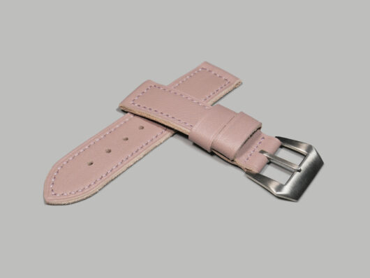 Trendy matte pink Panerai strap accessory - IMAGE