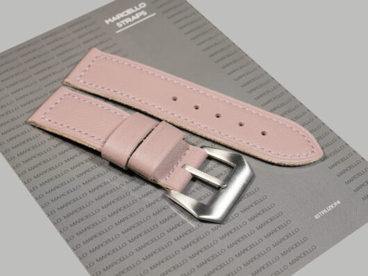 Authentic matte pink Panerai strap for your timepiece - IMAGE