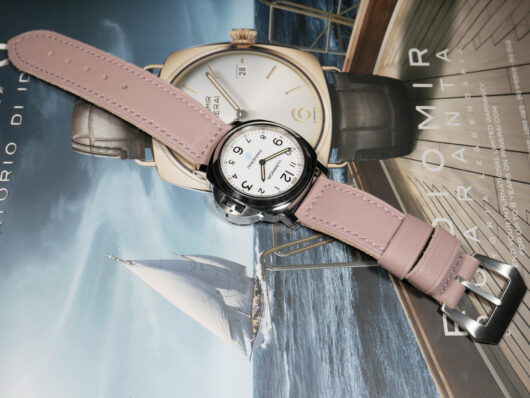 A matte pink Panerai strap to complement your style - IMAGE