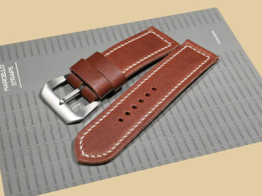 Soft Brown Panerai Strap Crafted with Buckle Closure IMAGE