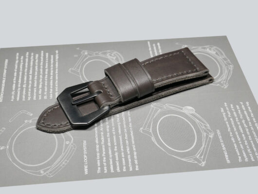 Grey Panerai Radiomir Strap Crafted with PVD Buckle IMAGE