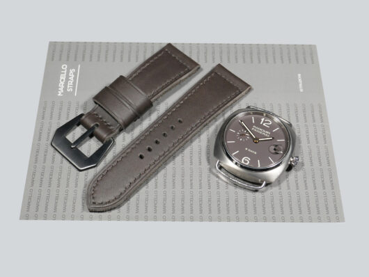 Exclusive PVD Buckle Accent on Grey Panerai Radiomir Watch Band IMAGE
