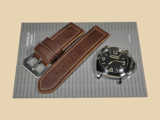 Thick Brown Panerai Strap from Marcello Straps High-Quality IMAGE