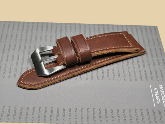 Marcello Straps Aftermarket Brown Panerai Strap PAM00992 Material Close Up IMAGE