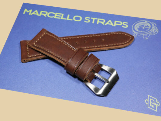 Aftermarket Brown Panerai Strap PAM00992 from Marcello Straps Elegant Design IMAGE