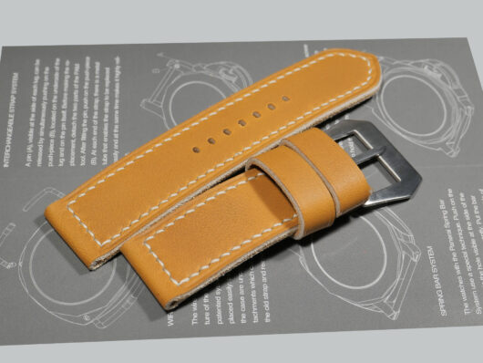 Panerai Strap in French Ammo Tan by Marcello Straps IMAGE