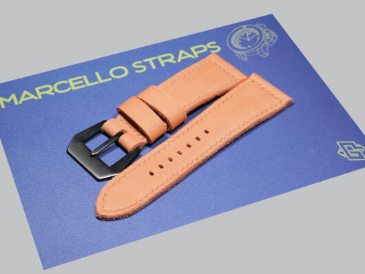 A photo of Marcello Straps strap for Orange Panerai Radiomir Strap PAM00292 watch IMAGE