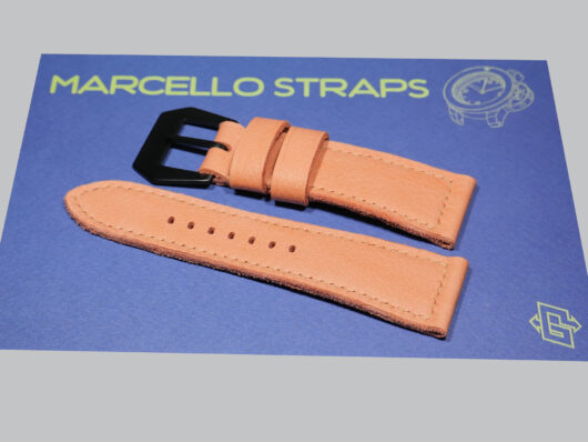 A photo of Orange Panerai Radiomir PAM00292 bracelet from Marcello Straps IMAGE