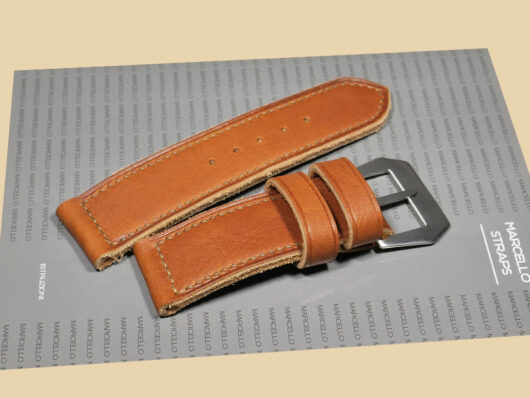 Soft Thick Panerai Strap from Marcello Straps Side Angle Shot IMAGE