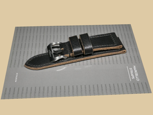 Thick Black Panerai Radiomir Strap from Marcello Straps High-Quality Material IMAGE