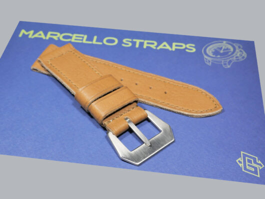 Marcello Straps Soft Tan Panerai Strap Premium Leather IMAGE