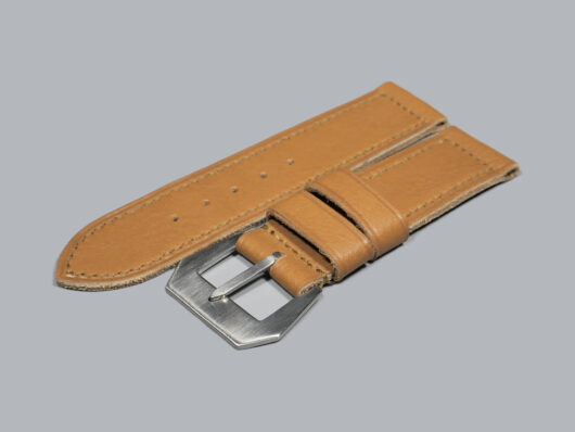 Marcello Straps Soft Tan Panerai Strap Material Detail IMAGE