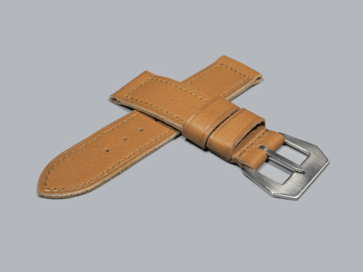 Soft Tan Panerai Strap from Marcello Straps Side View IMAGE