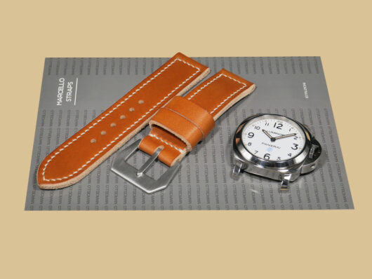 Hand-Stitched Tan Panerai Watch Strap IMAGE