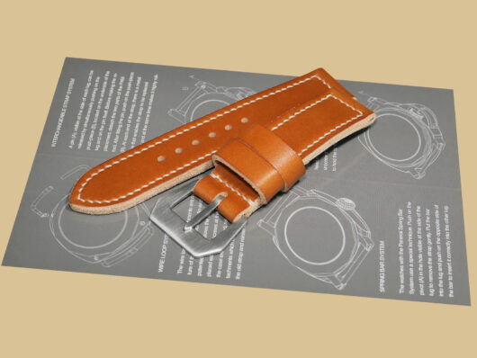 Panerai Leather Wristband in Soft Tan IMAGE