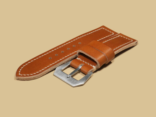 Tan Leather Watch Band for 44mm Panerai IMAGE