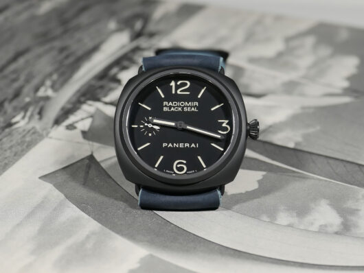 A photo of Suede Blue Panerai Radiomir Strap PAM00292 from Marcello Straps IMAGE