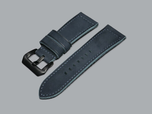 A photo of Suede Blue Panerai Radiomir PAM00292 wristband from Marcello Straps IMAGE