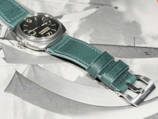 A photo of Marcello Straps Green Radiomir Strap for Panerai band replacement IMAGE