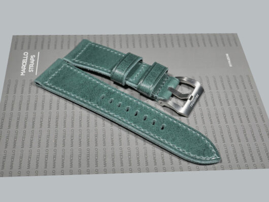 A photo of Marcello Straps Green Radiomir Strap for Panerai replacement IMAGE