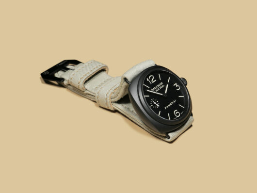 Luxury Green Canvas Panerai Radiomir Strap with Black Buckle on PAM00292 IMAGE