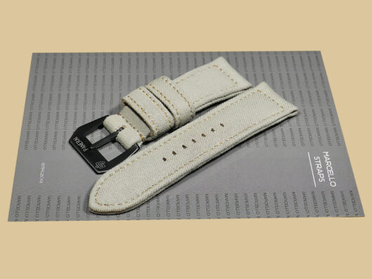 Fashionable Green Canvas Panerai Radiomir Strap with Black Buckle on PAM00292 IMAGE