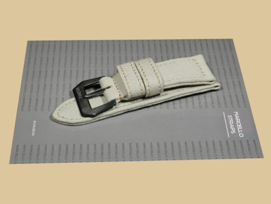 Durable Green Canvas Panerai Radiomir Strap with Black Buckle on PAM00292 IMAGE