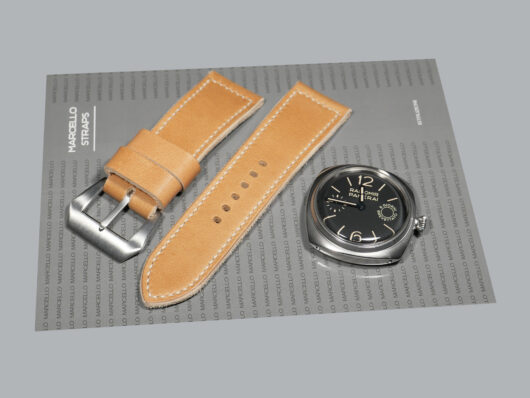 Versatile Vintage-inspired Panerai Strap for Radiomir with Sewn on PAM00992 IMAGE