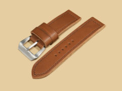 Genuine leather Thick 44mm Panerai strap on watch