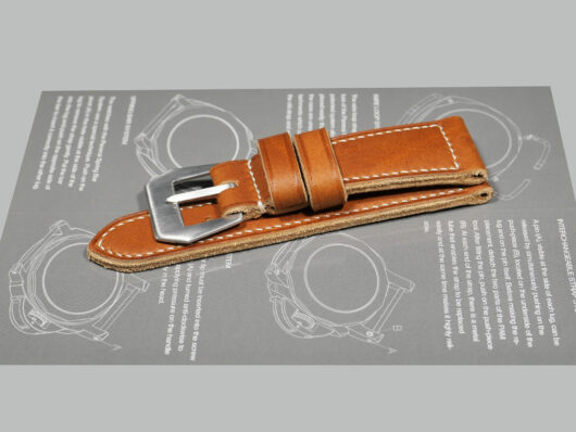 Vintage Style Radiomir Strap with brushed buckle IMAGE