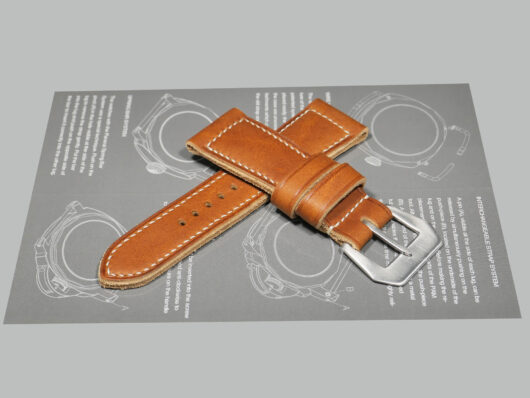 Vintage Style Radiomir Strap featuring premium leather IMAGE