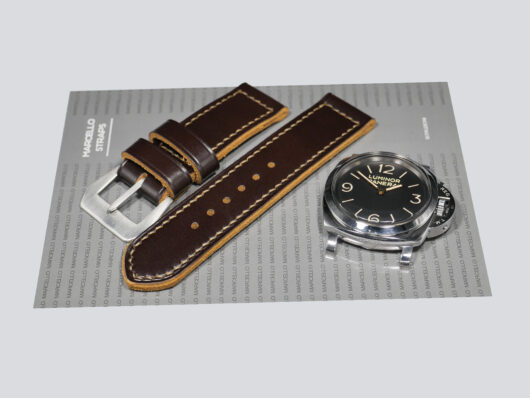 Versatile 47mm Chocolate Brown Panerai Strap for large Panerai watch IMAGE