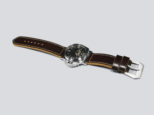 Sleek 47mm Chocolate Brown Panerai Strap for large Panerai watch IMAGE